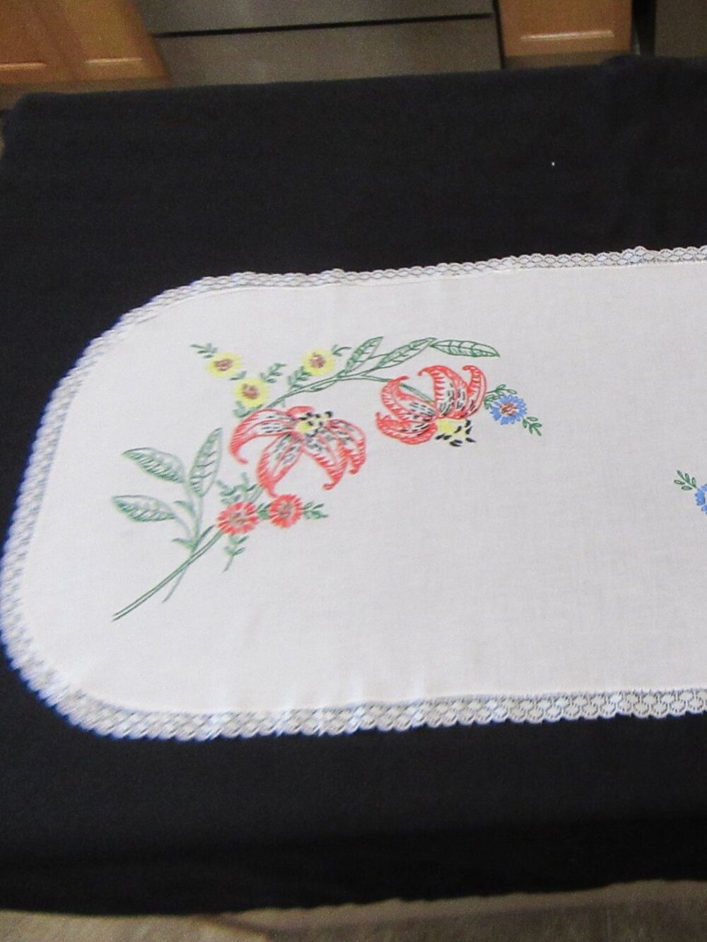 #7 Table Runner Embroidered